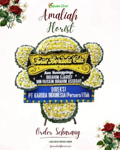 Papan Bunga Duka di Mancani